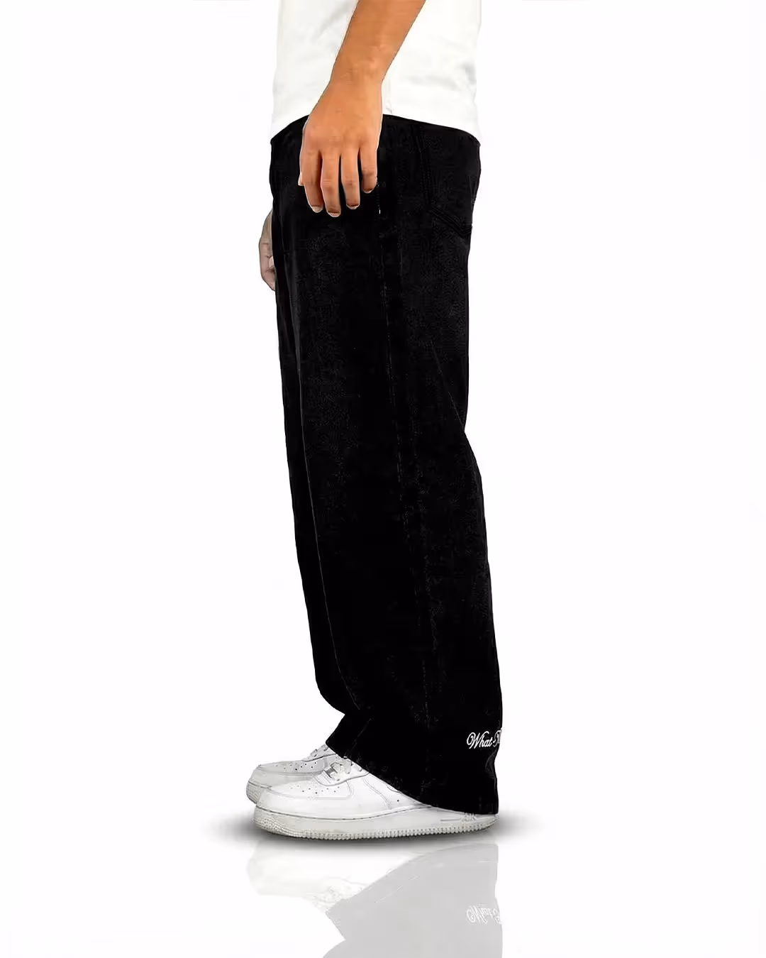 Inked Black Baggy Jeans image 3