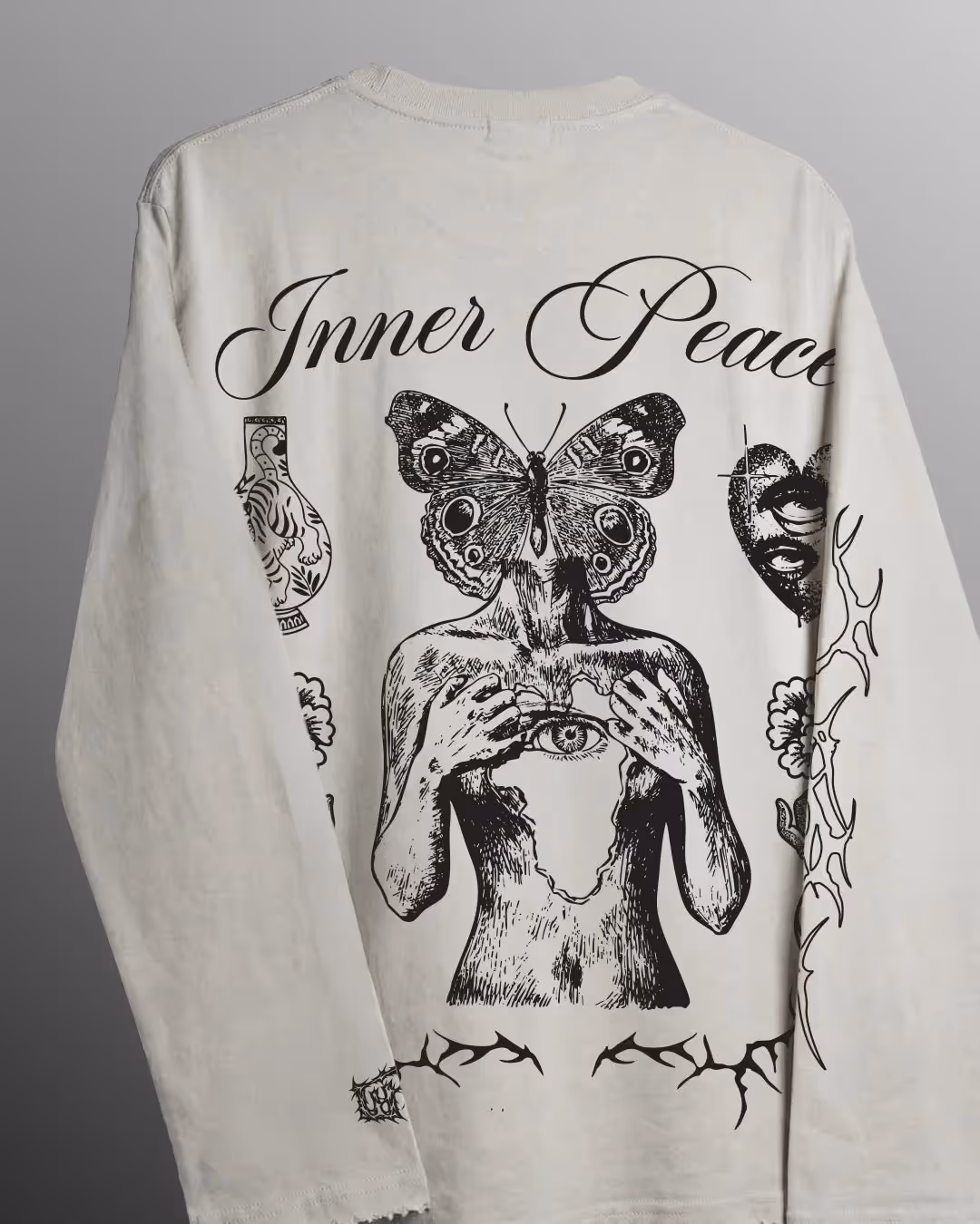 Inner Peace Full Sleeves Boxy-Fit T-shirt  image 7