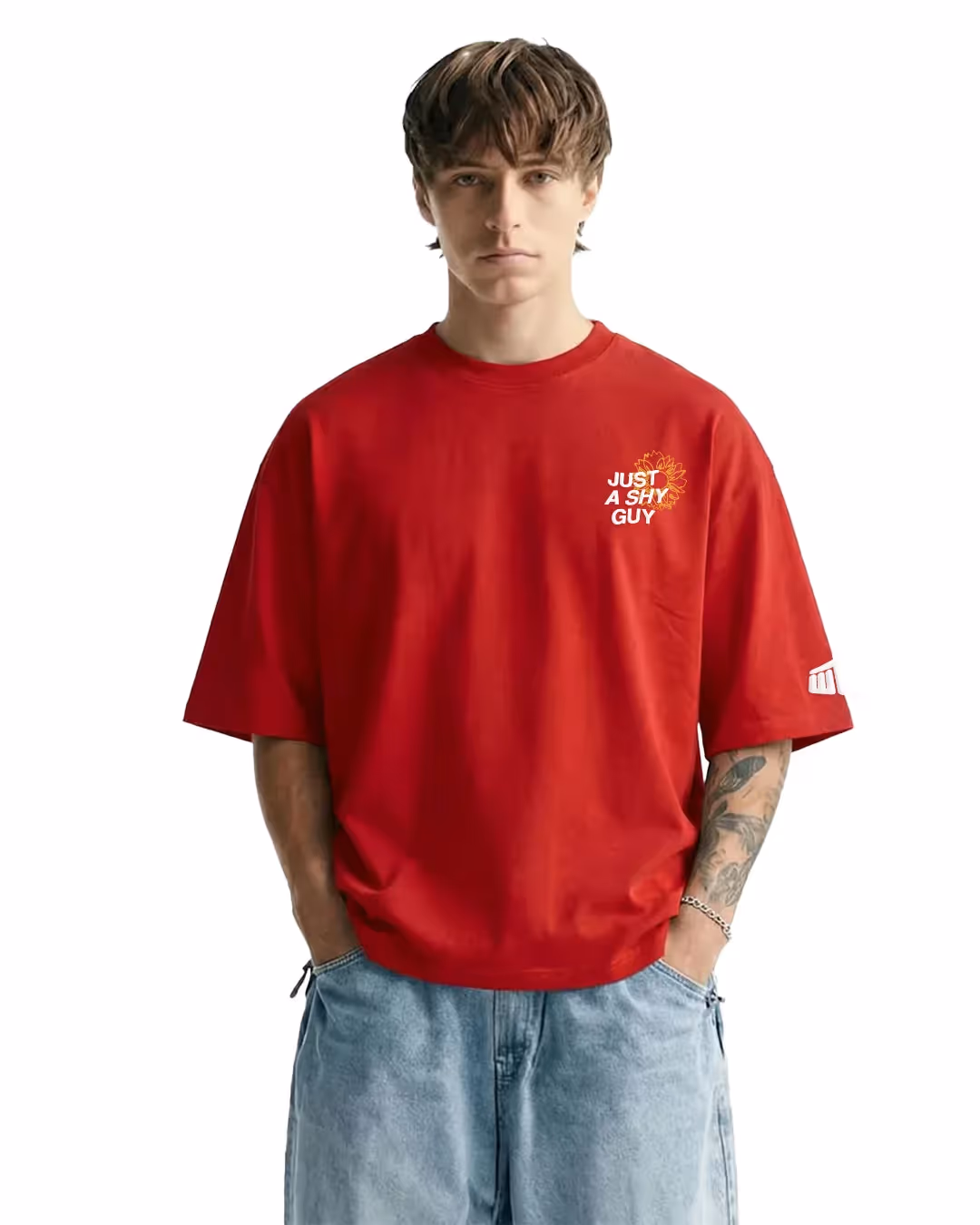 Just A Shy Guy Boxy-Fit T-Shirt image 2