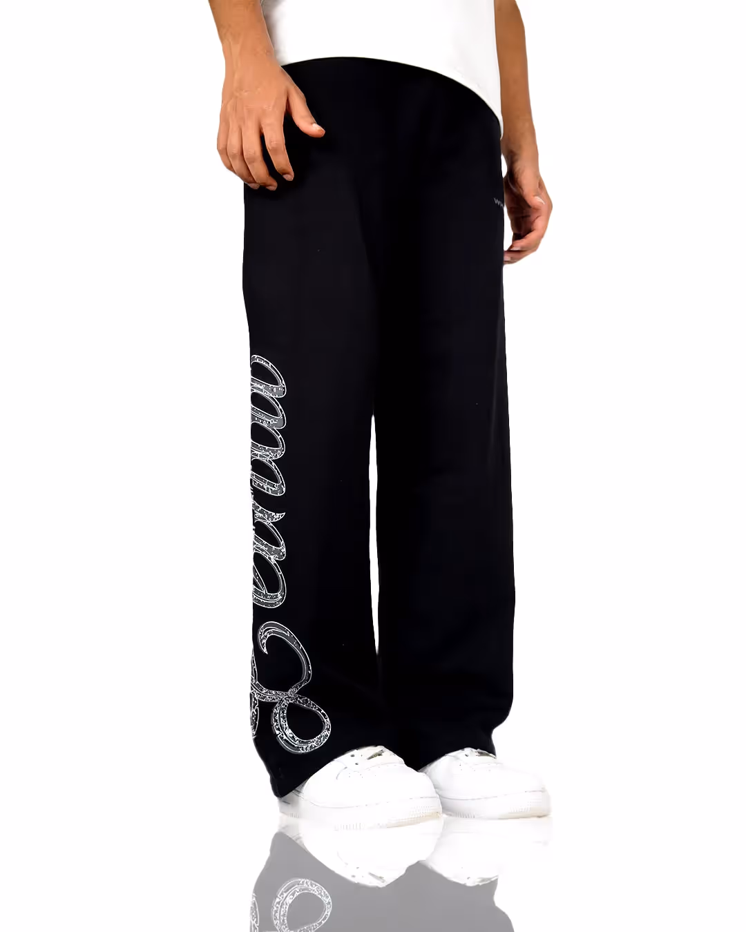 Lethal Black Essential Cotton Pants image 1