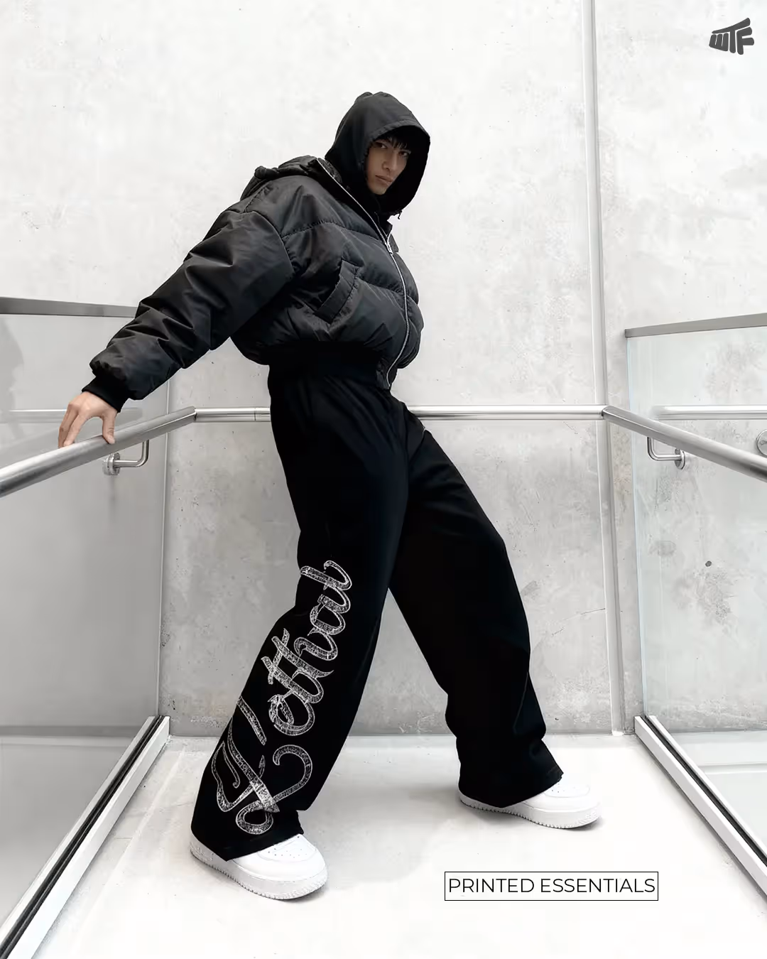 Lethal Black Essential Cotton Pants  image 5