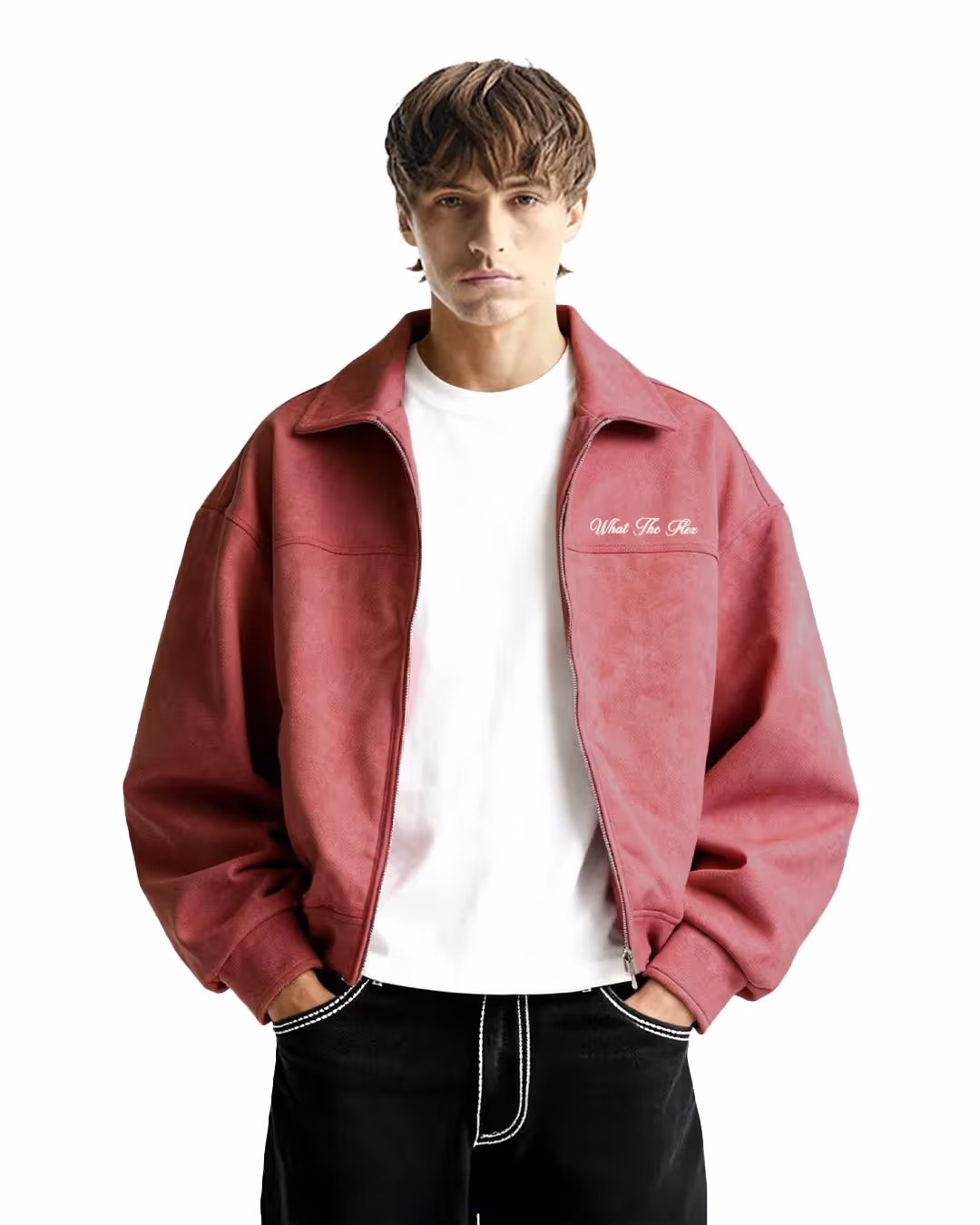 Life's Nice Coral Suede Jacket image 3