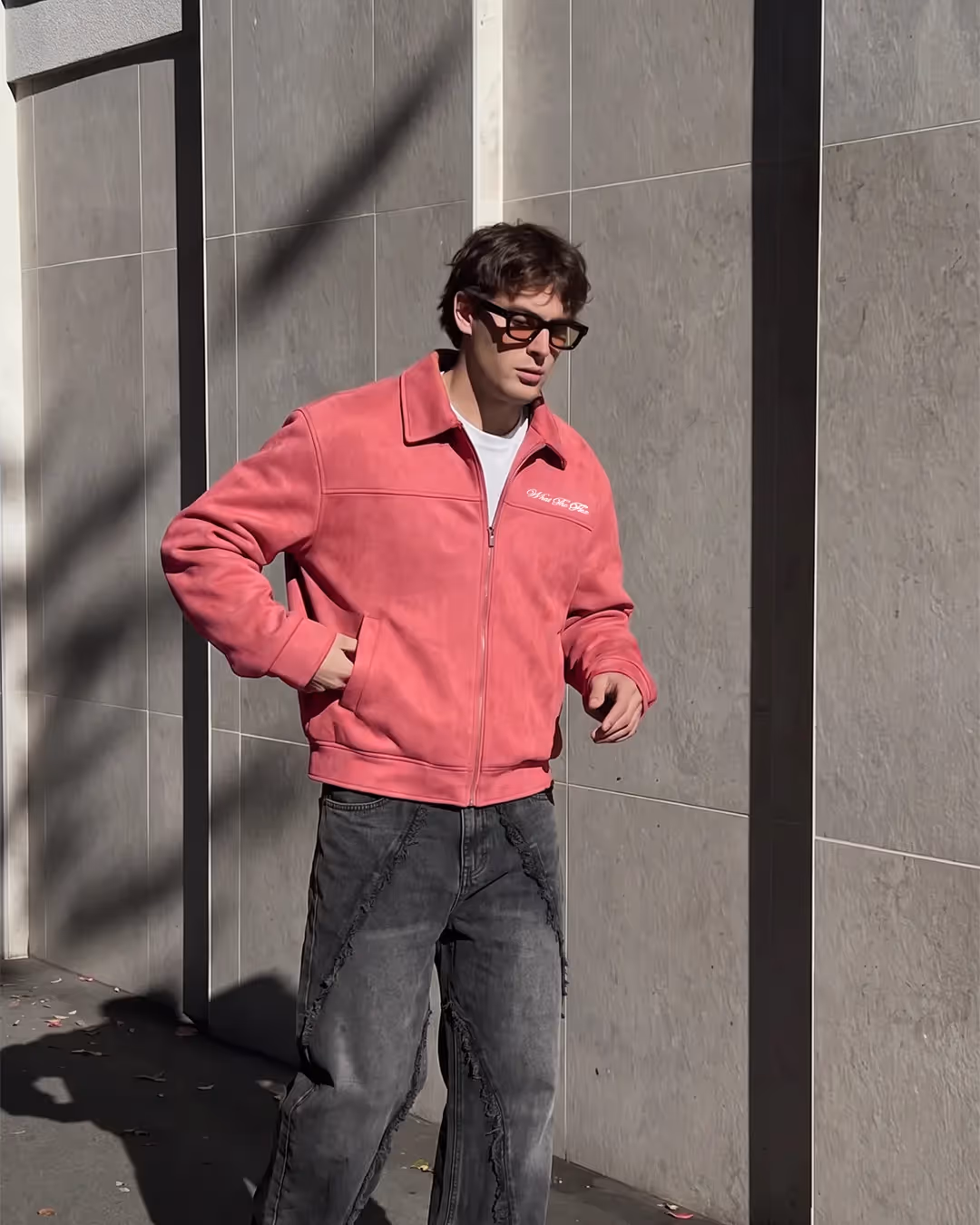 Life's Nice Coral Suede Jacket image 4