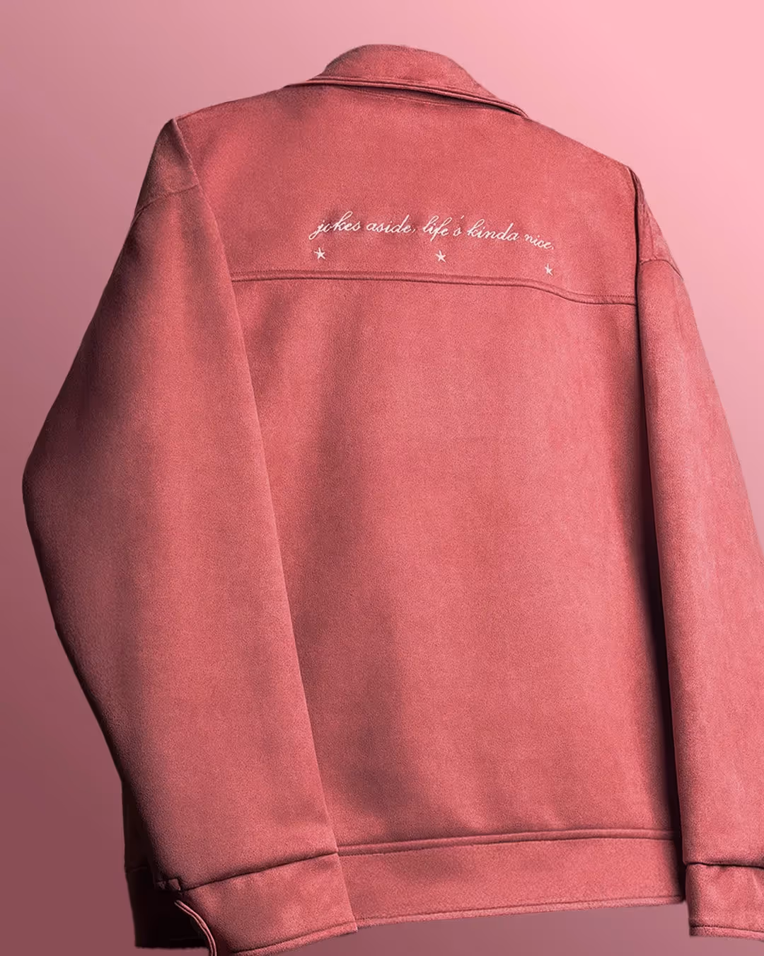 Life's Nice Coral Suede Jacket image 5