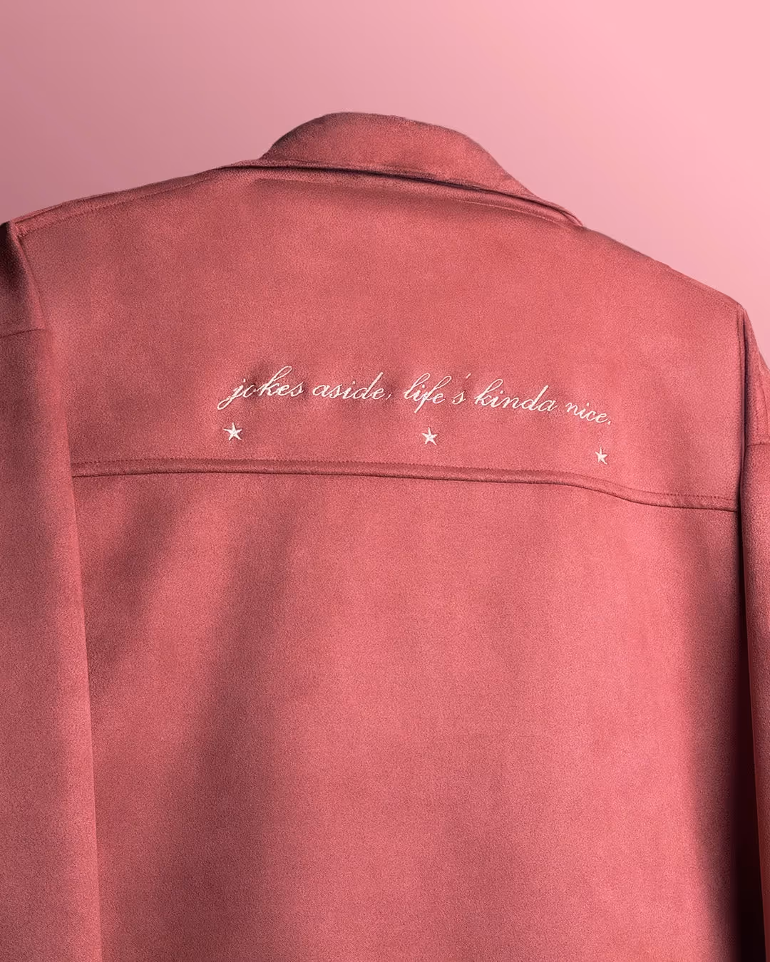 Life's Nice Coral Suede Jacket image 7