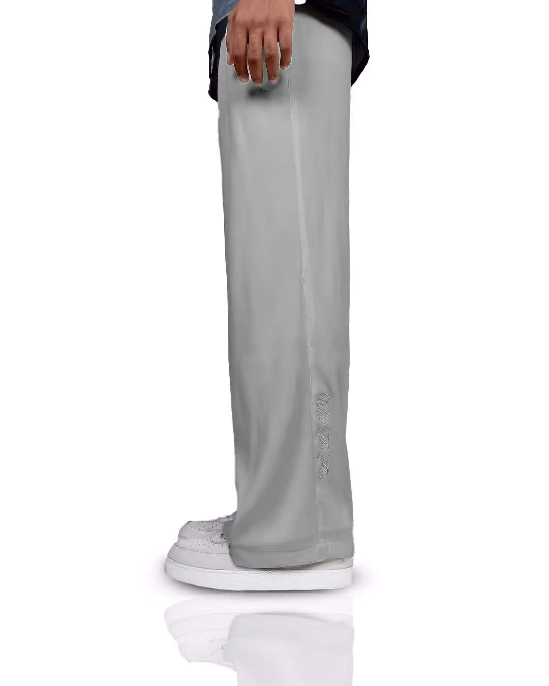 Light Grey Classic Korean Pants image 4