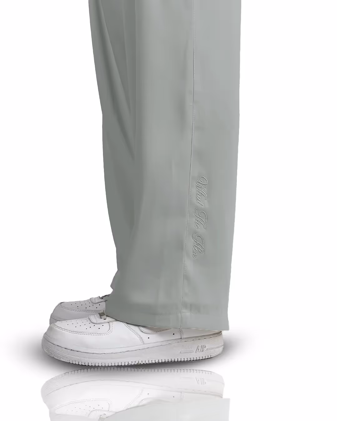 Light Grey Classic Korean Pants image 6
