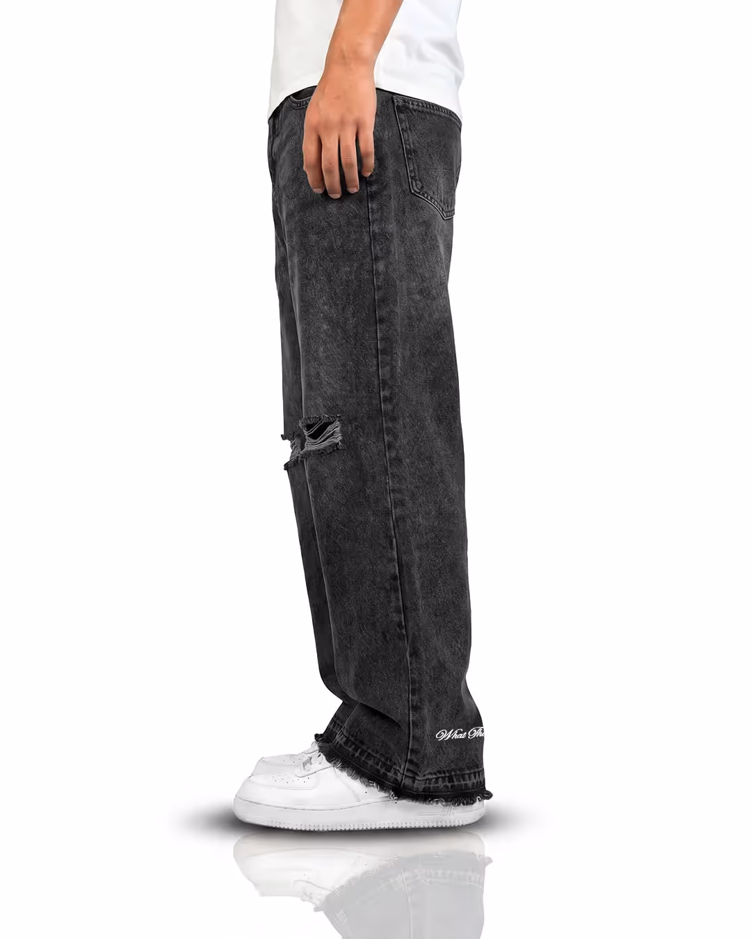 Lost Black Rugged Baggy Jeans image 6