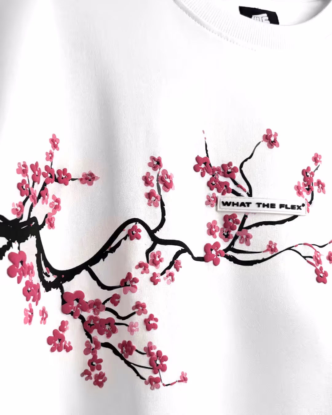 Lost Bloom Boxy-Fit White T-shirt image 7