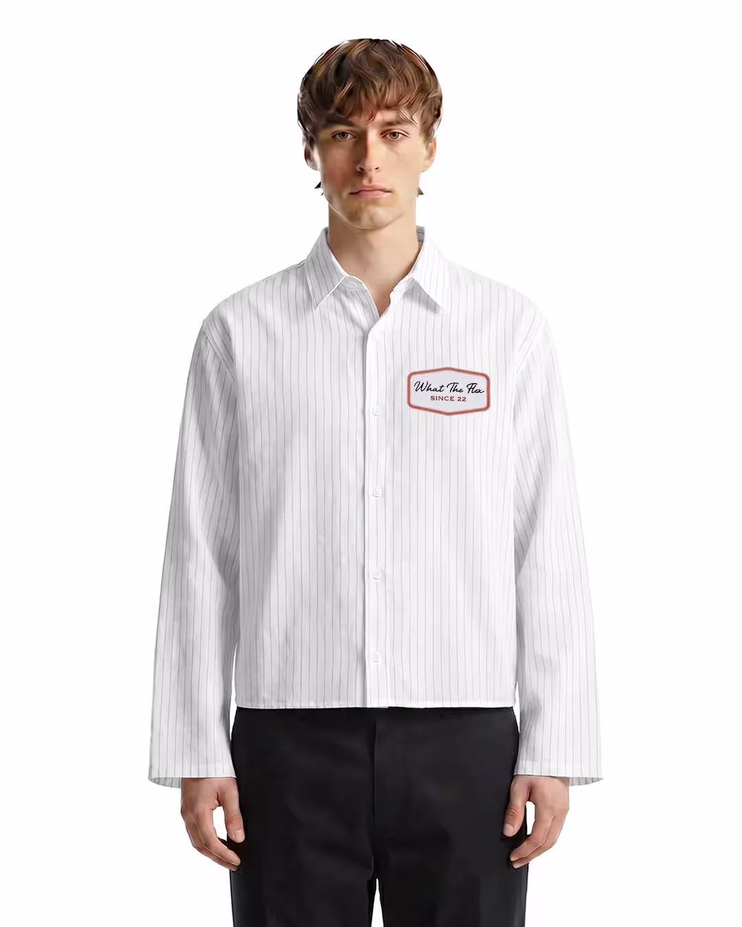 Lost Faces Linen Striped Shirt image 2