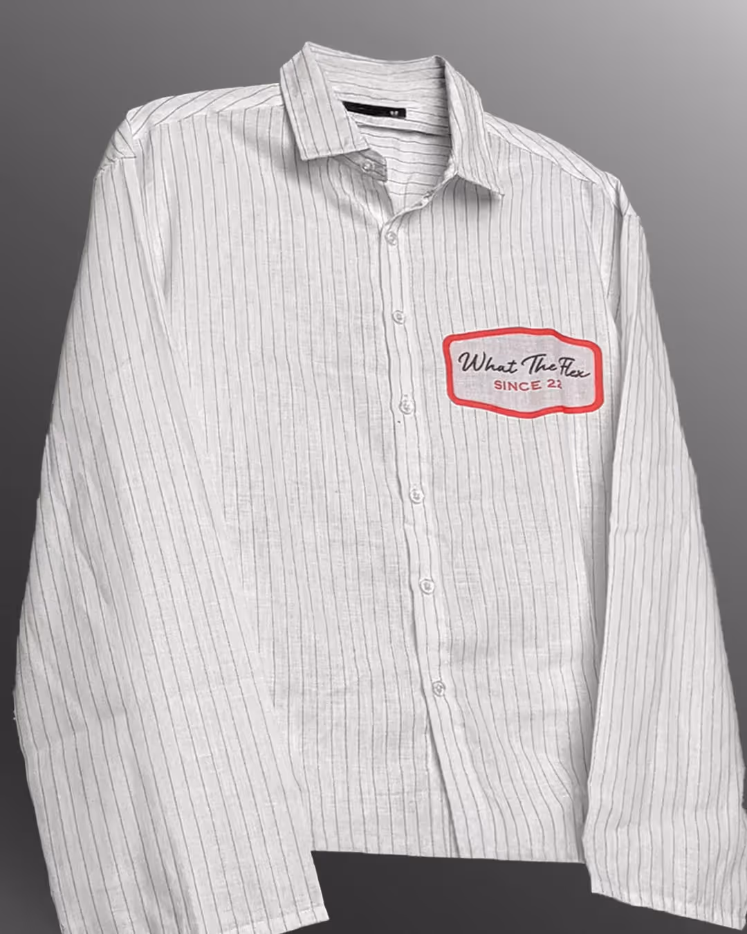 Lost Faces Linen Striped Shirt image 5