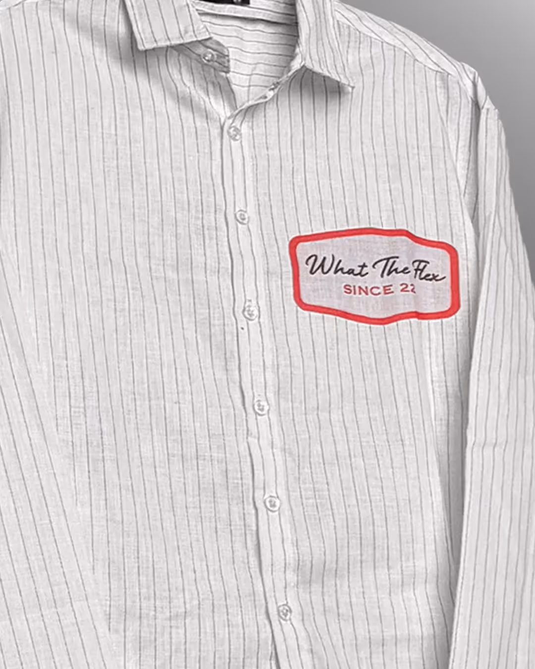 Lost Faces Linen Striped Shirt image 7