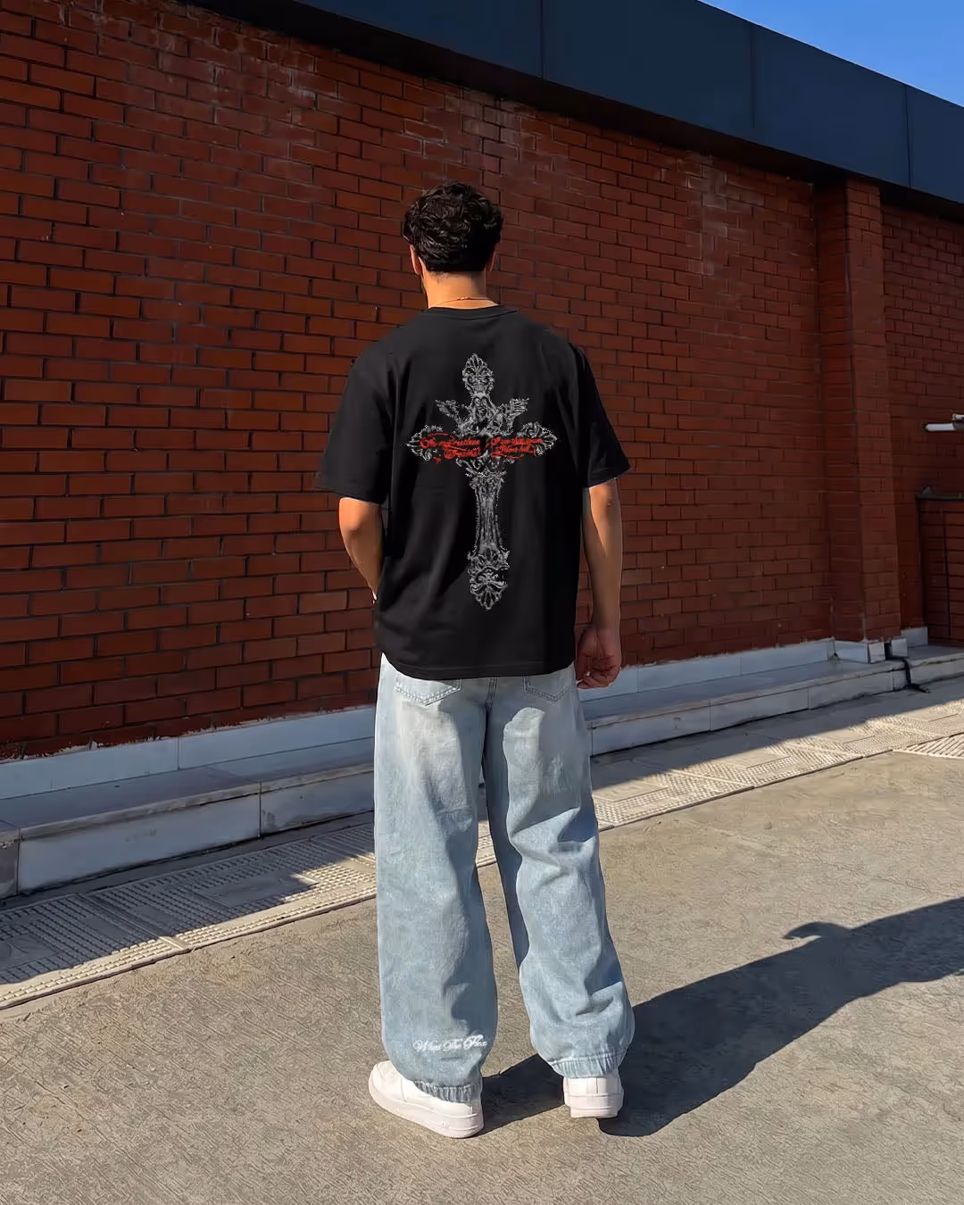 Lost Scriptures Black Embroidery T-Shirt  image 4