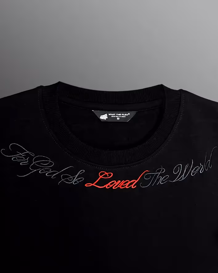 Lost Scriptures Black Embroidery T-Shirt  image 7