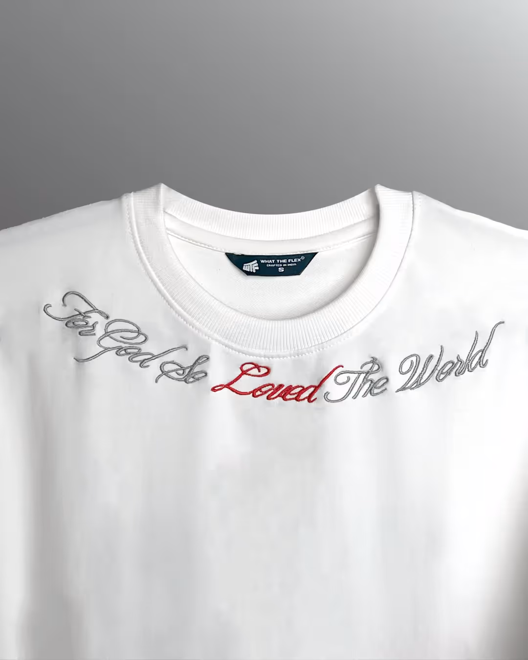 Lost Scriptures Embroidery White T-Shirt  image 4