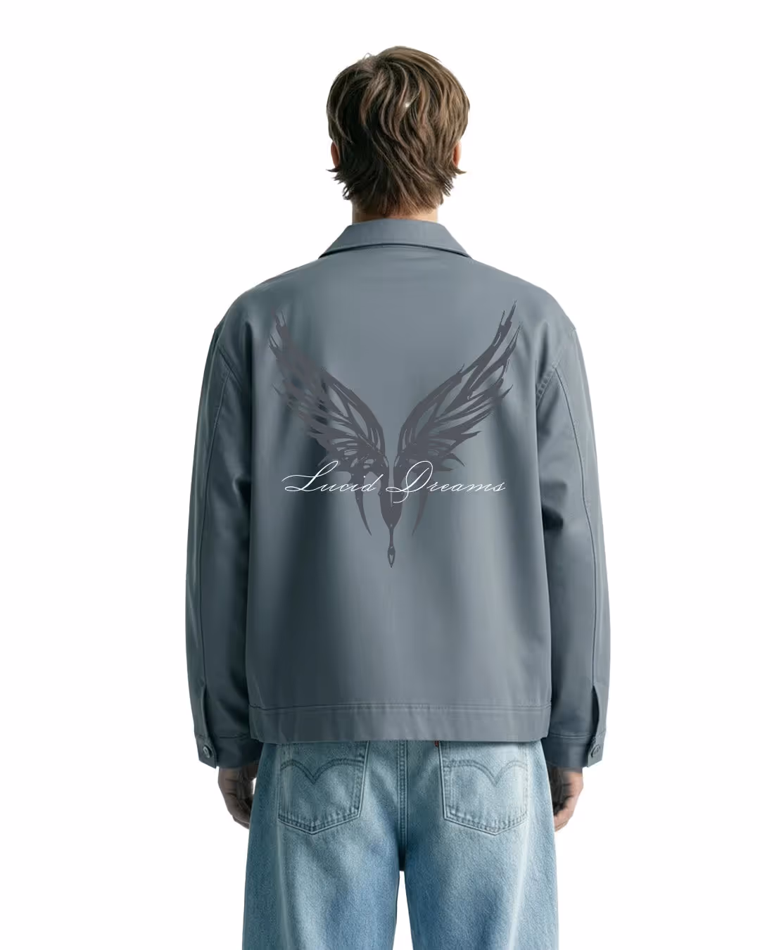 Lucid Dreams Grey Cotton Jacket image 1