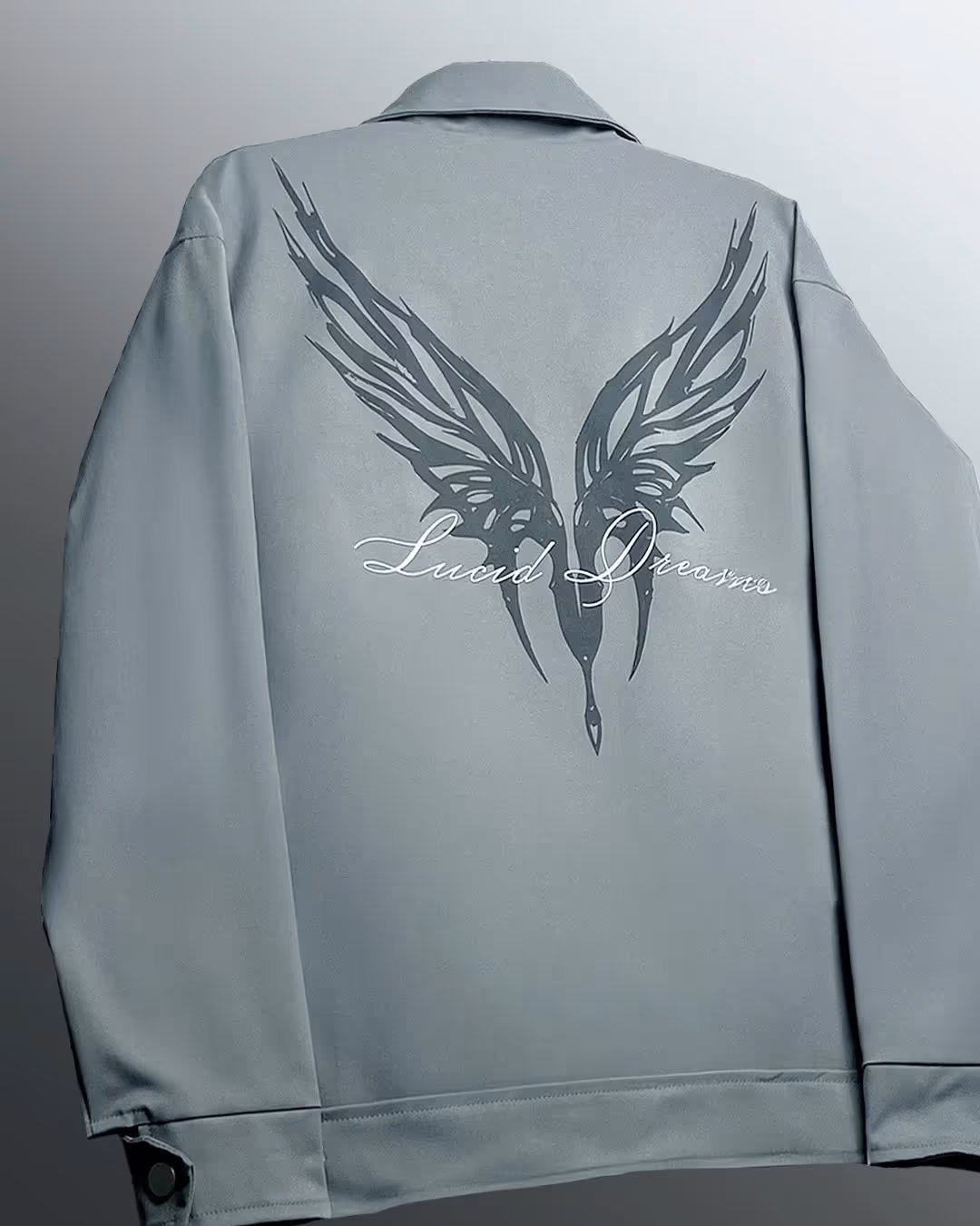 Lucid Dreams Grey Cotton Jacket  image 4