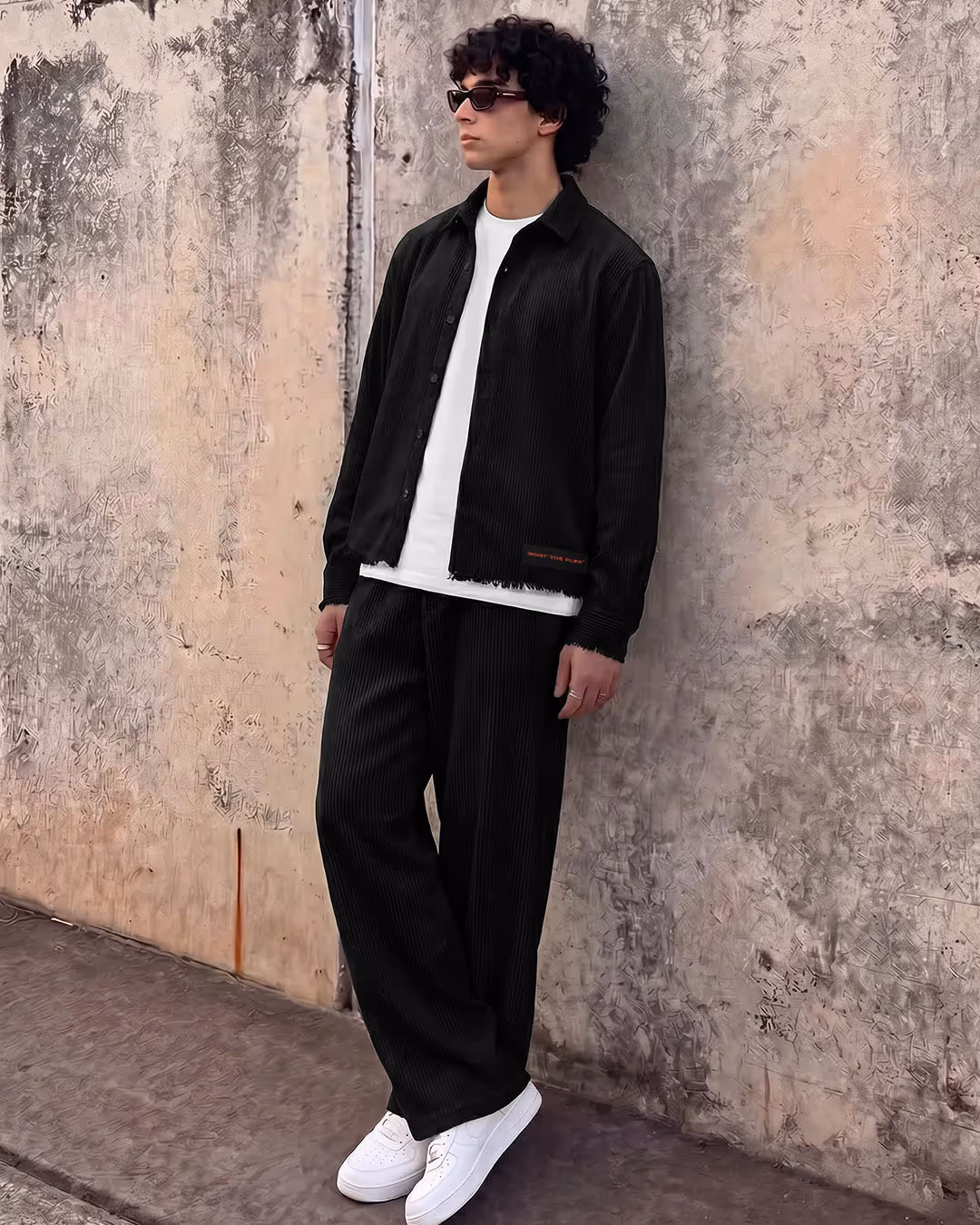 Make Art Black Ribbed Shirt  image 4