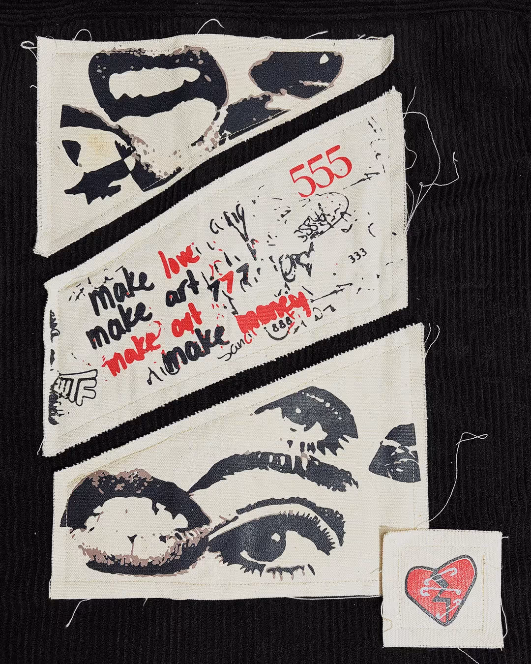 Make Art Black Ribbed Shirt  image 7