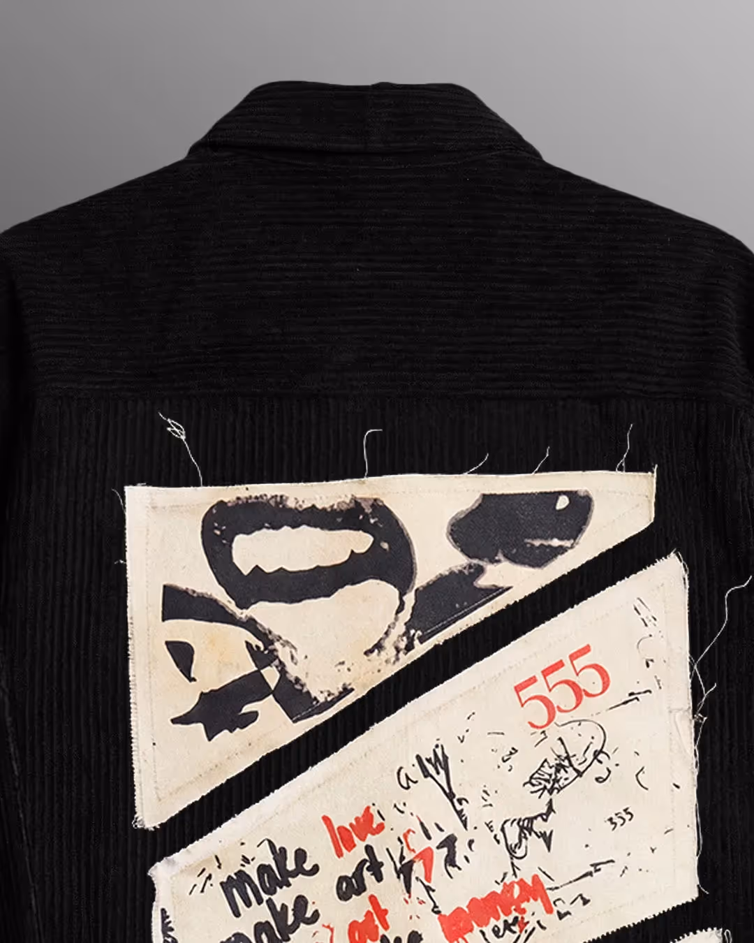 Make Art Black Ribbed Shirt  image 8