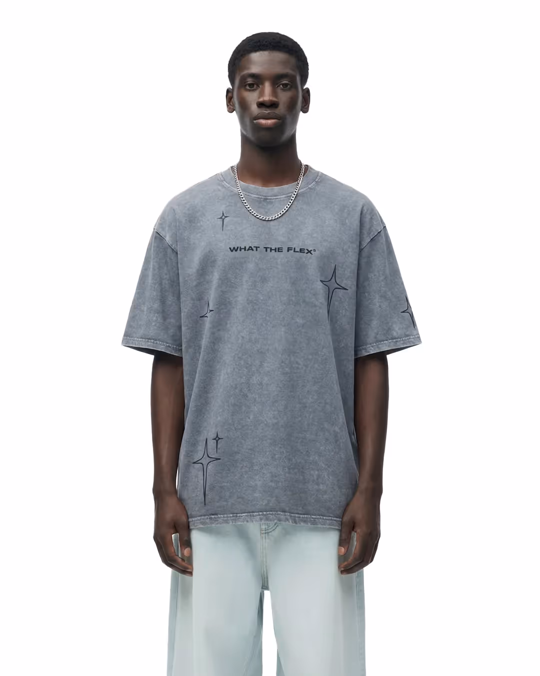 Mannered Grey Acid Wash T-Shirt image 2