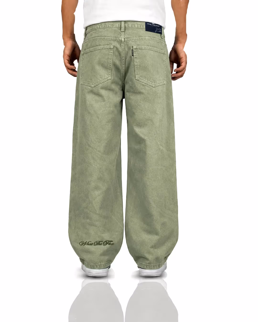 Matcha Olive Baggy Jeans  image 3