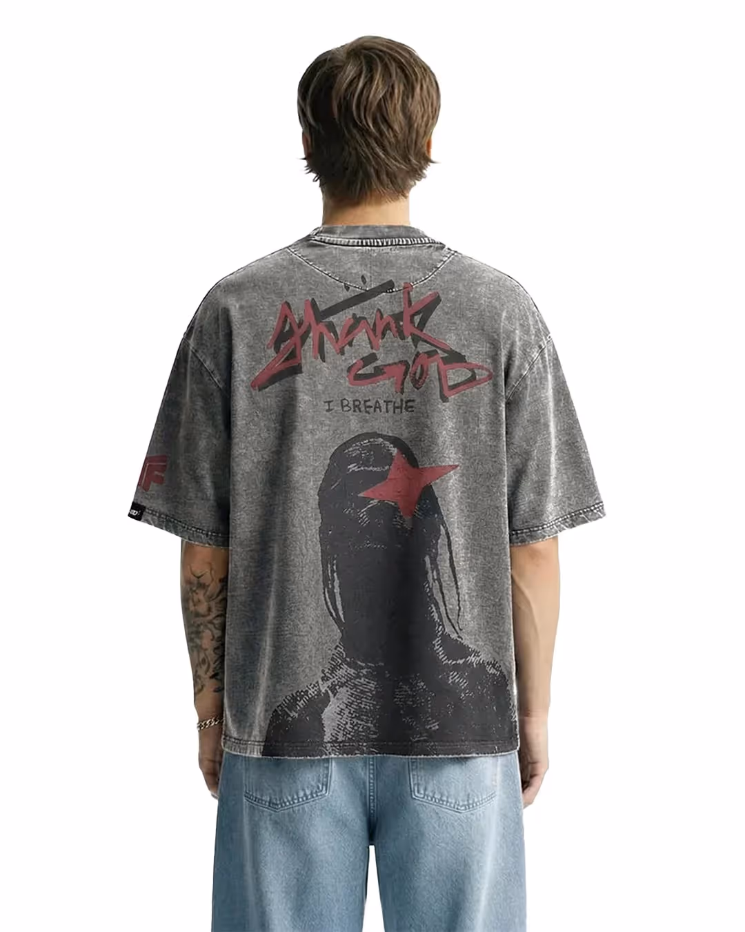 Maximus Travis Scott Acid Wash Boxy-Fit T-Shirt image 1
