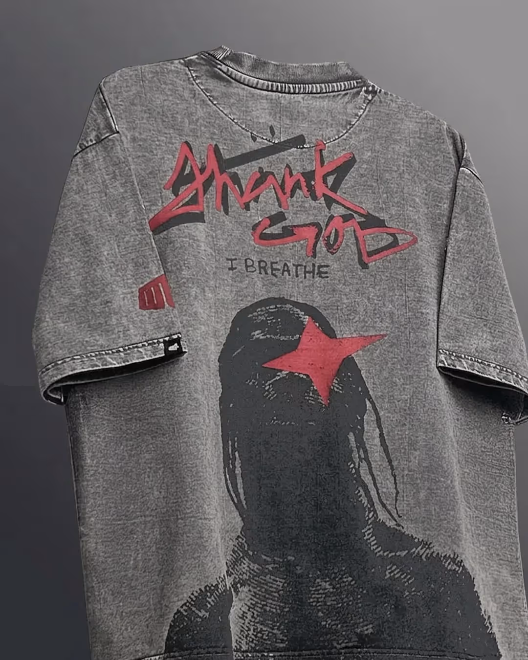Maximus Travis Scott Acid Wash Boxy-Fit T-Shirt image 3