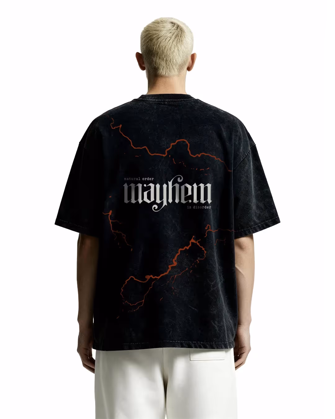 Mayhem Black Acid Wash T-Shirt image 1
