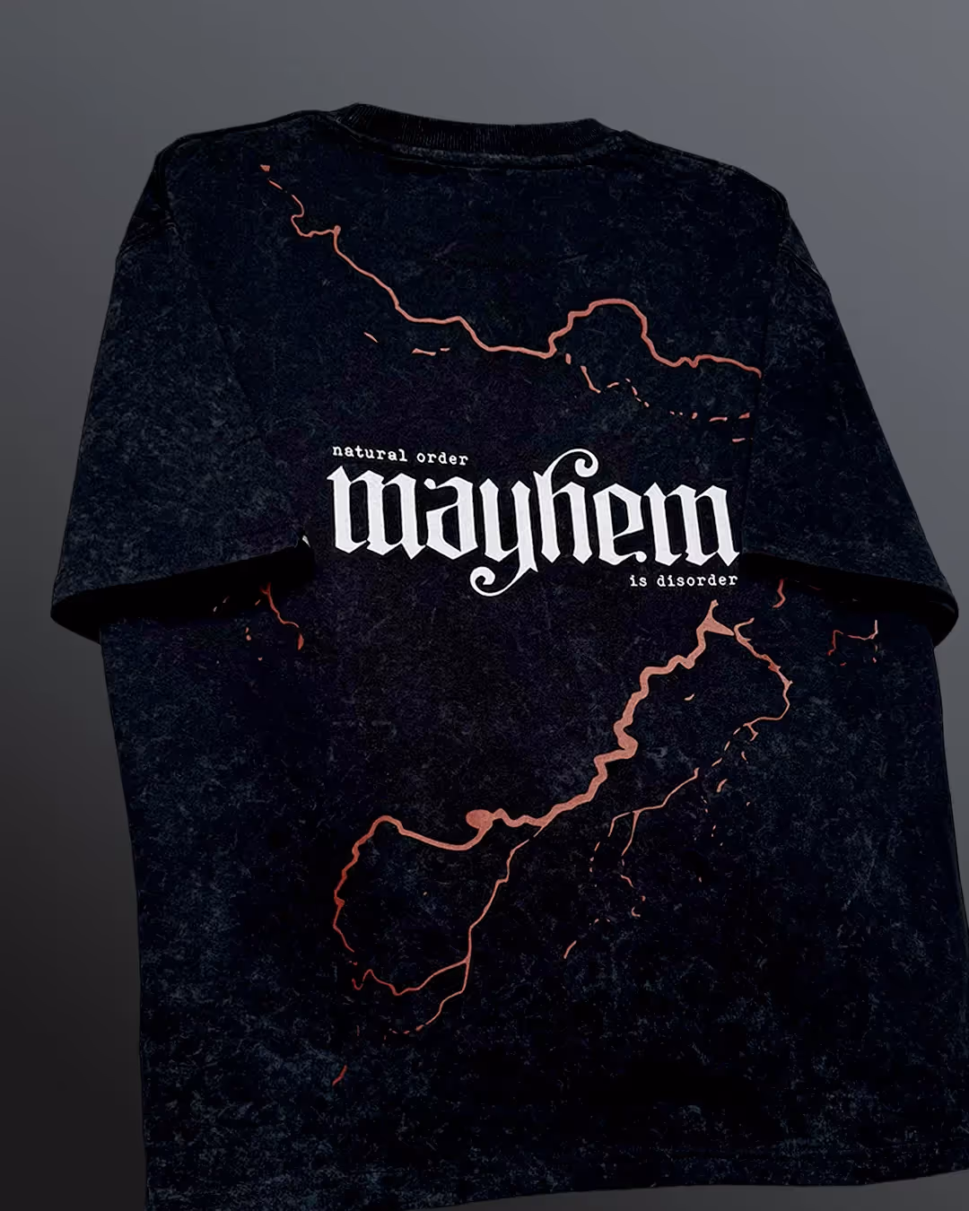 Mayhem Black Acid Wash T-Shirt image 3