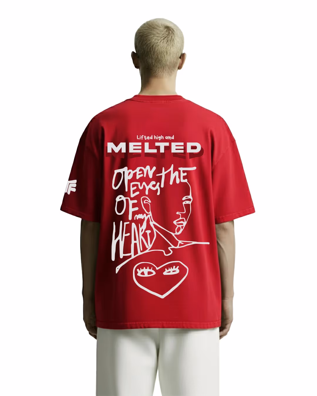 Melted Heavyweight Red T-Shirt image 1