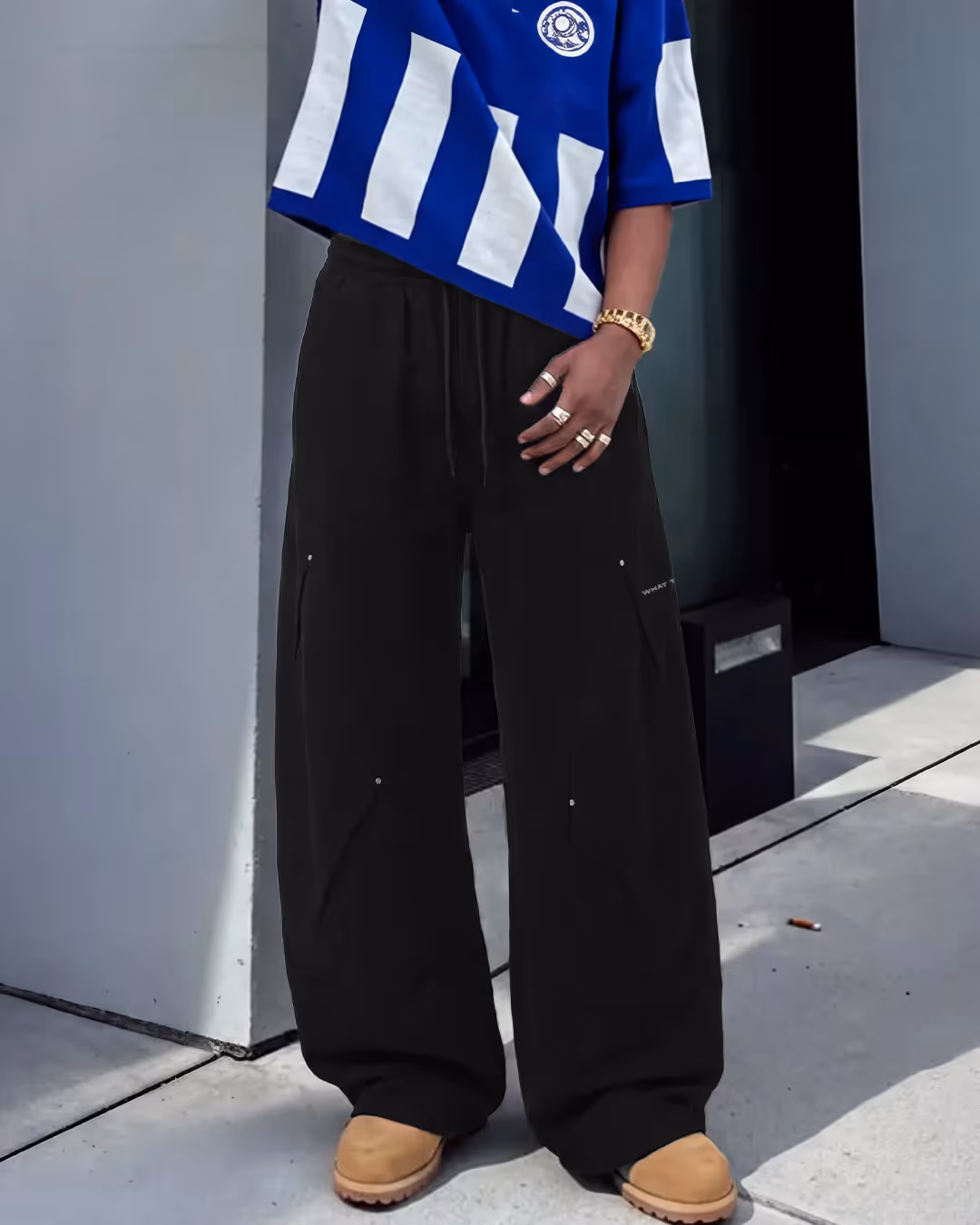Metal Black Samurai Cotton Pants image 3