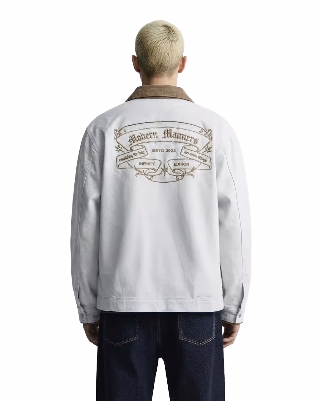 Modern Manner Denim Cord Jacket  image 2
