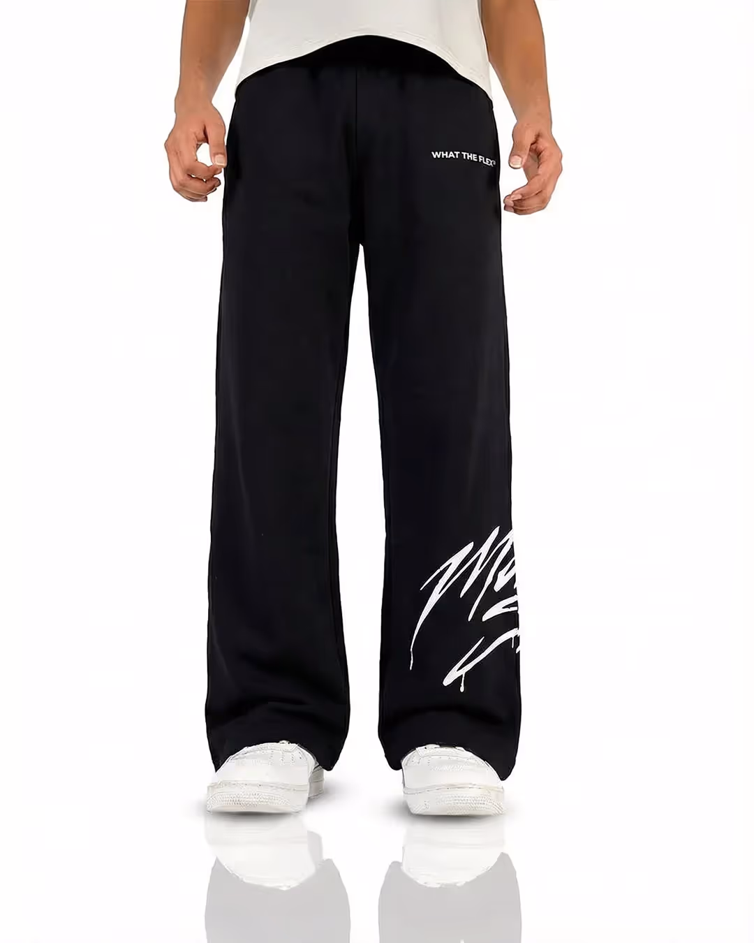 Motion Sick Black Cotton Pant image 2