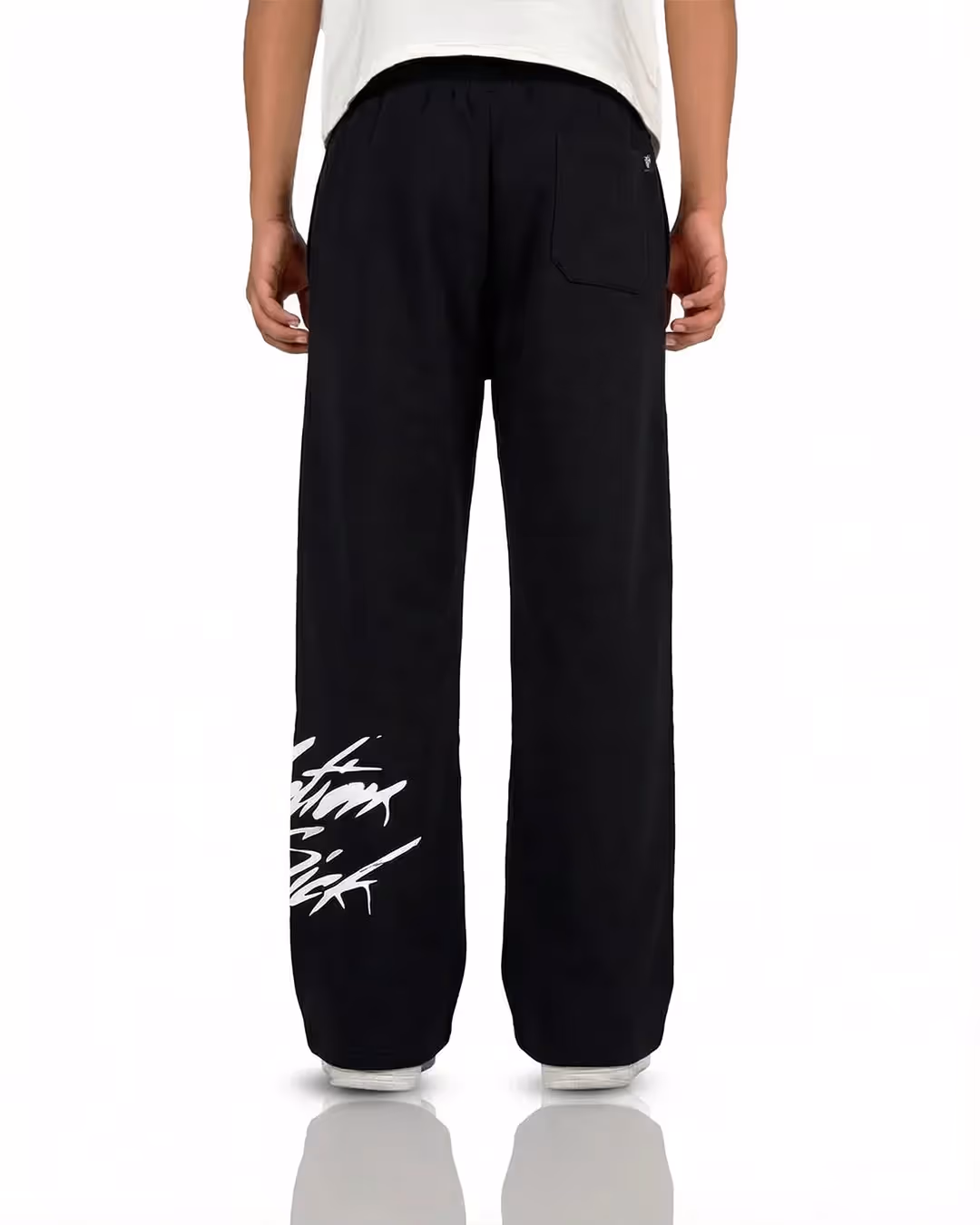 Motion Sick Black Cotton Pant image 3