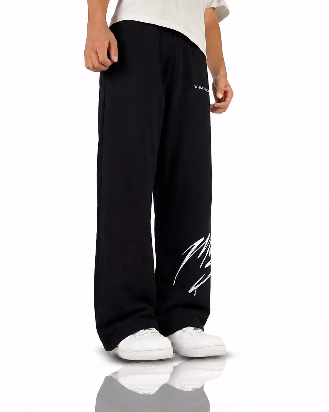 Motion Sick Black Cotton Pant image 6