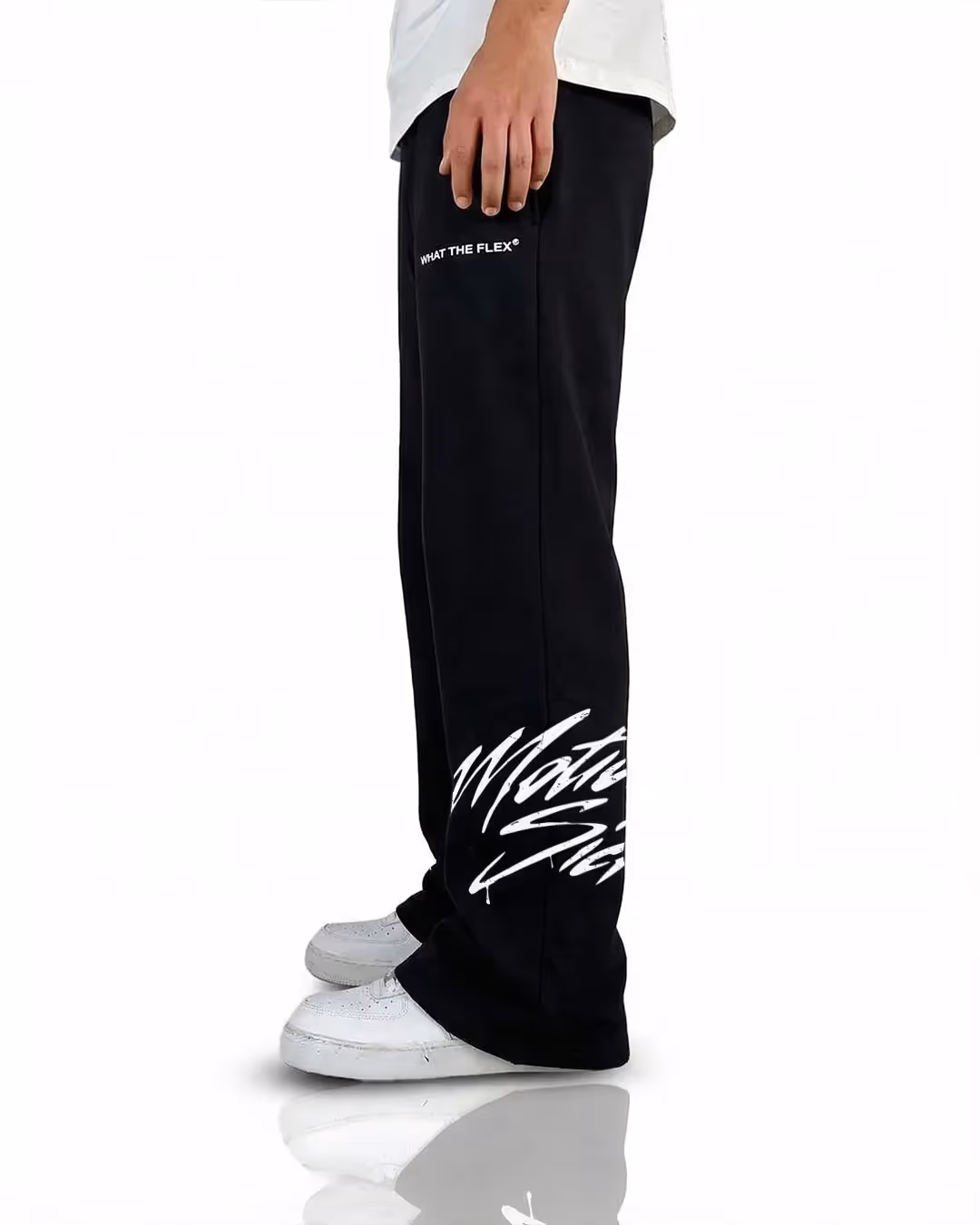 Motion Sick Black Cotton Pant image 7