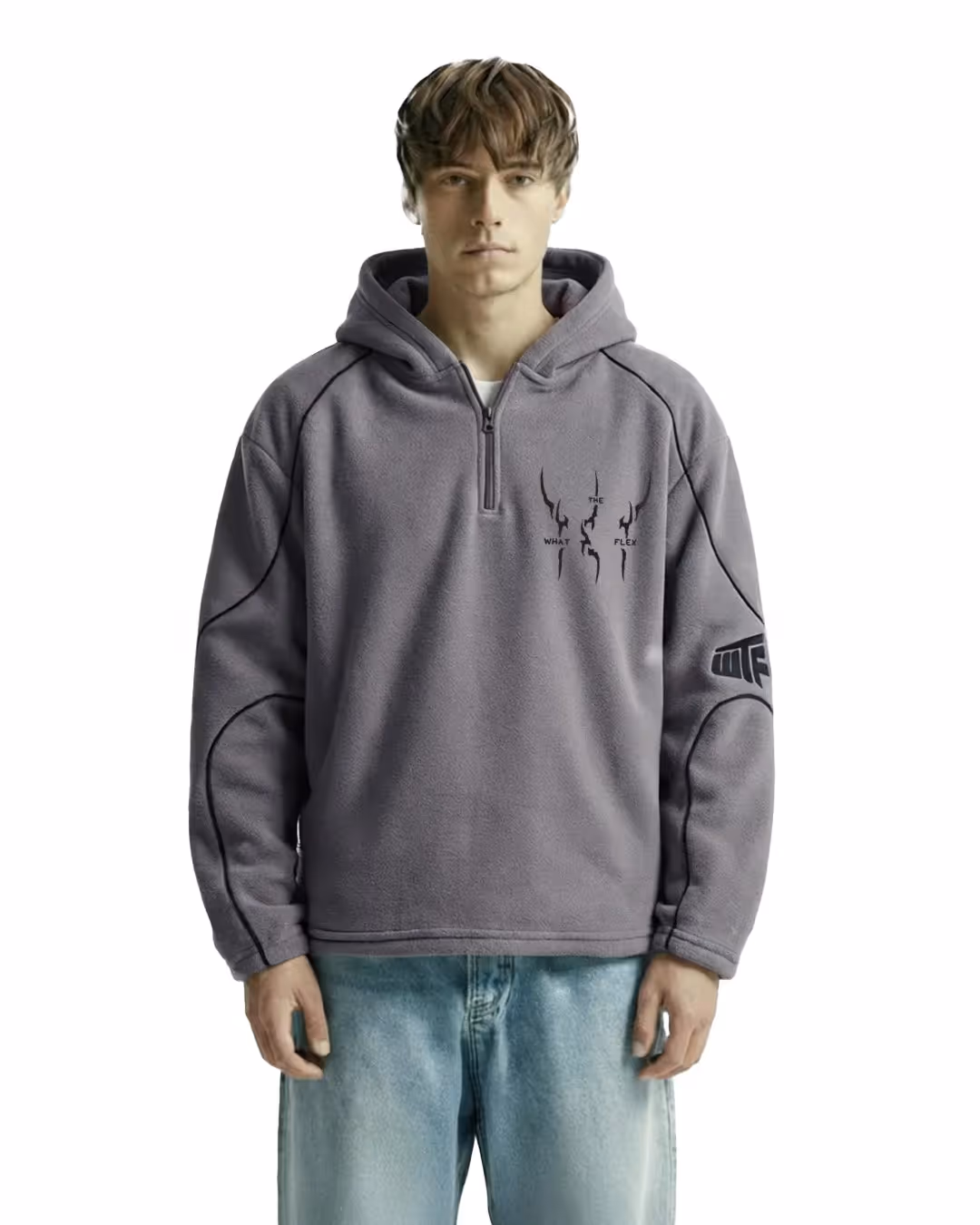 Mystery Grey Cloud Feel Hoodie  image 2