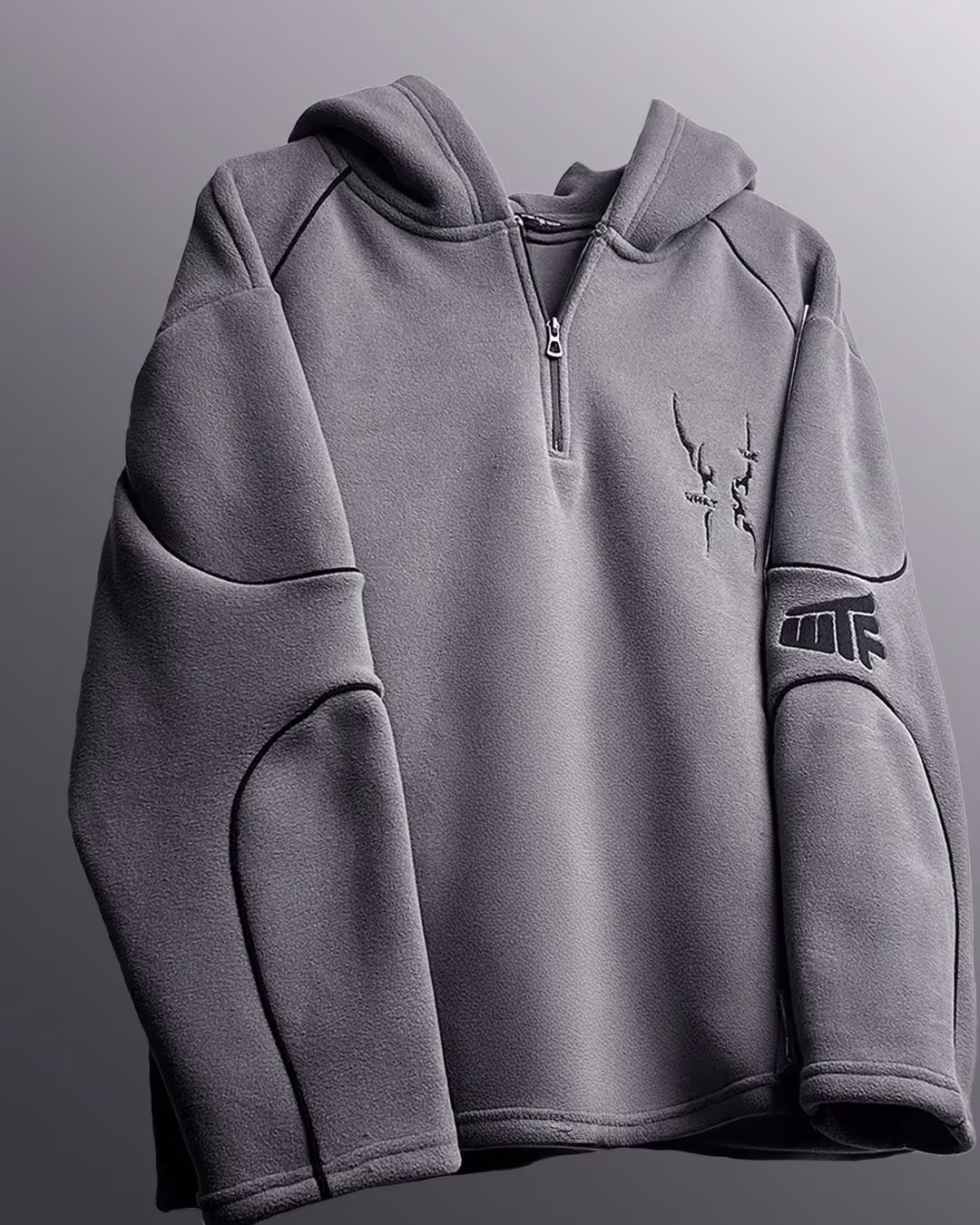 Mystery Grey Cloud Feel Hoodie  image 3