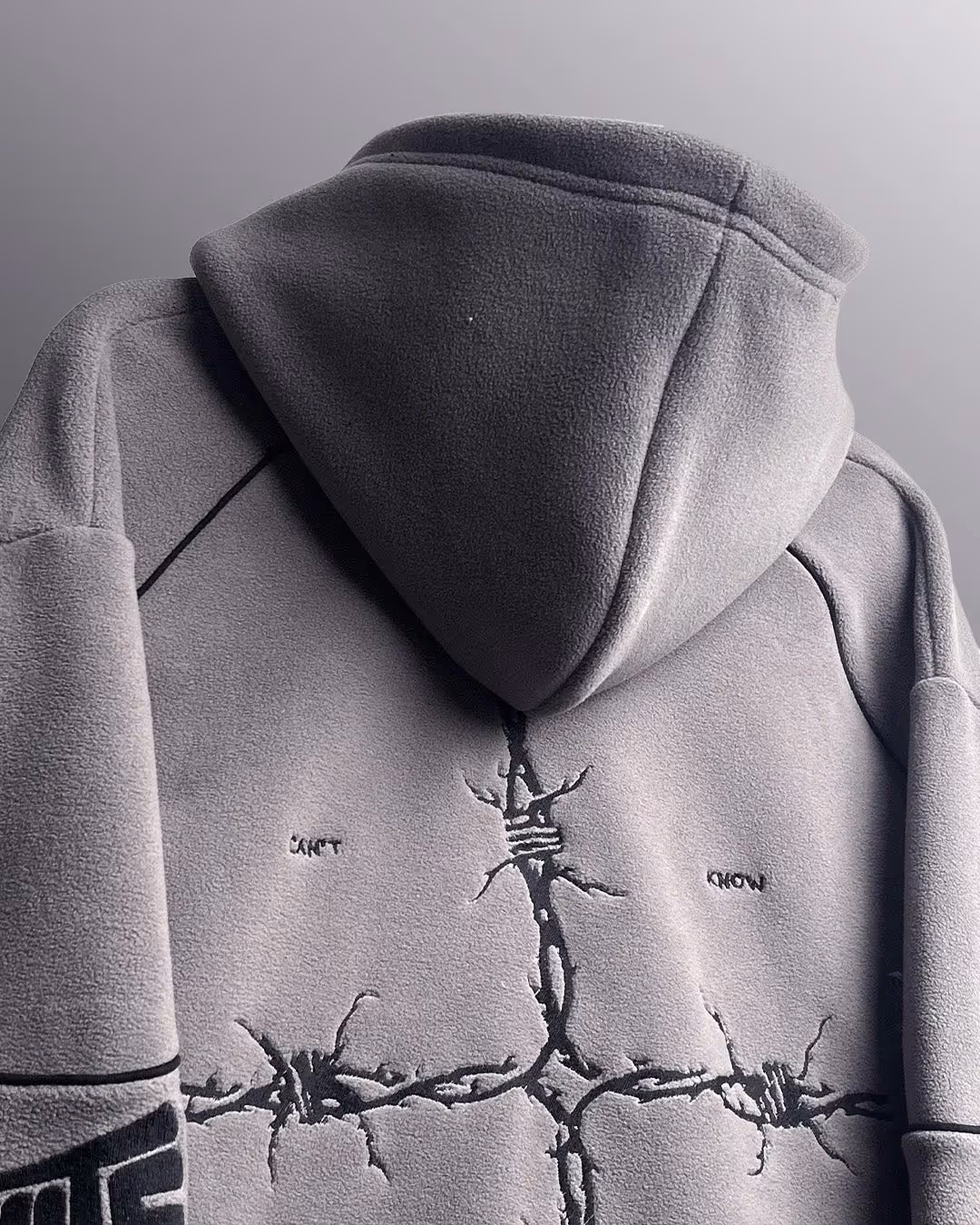 Mystery Grey Cloud Feel Hoodie  image 5