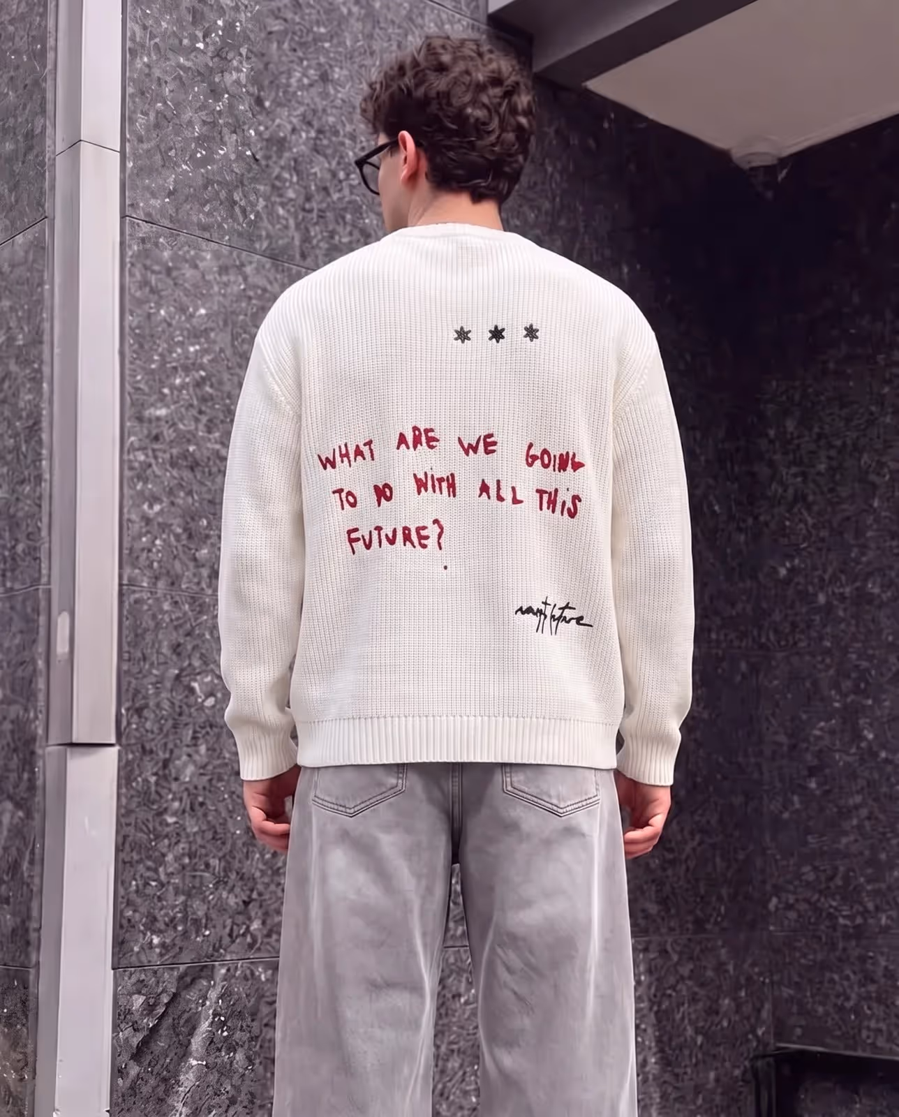 Nasty Future Full Sleeves Knit T-Shirt image 3