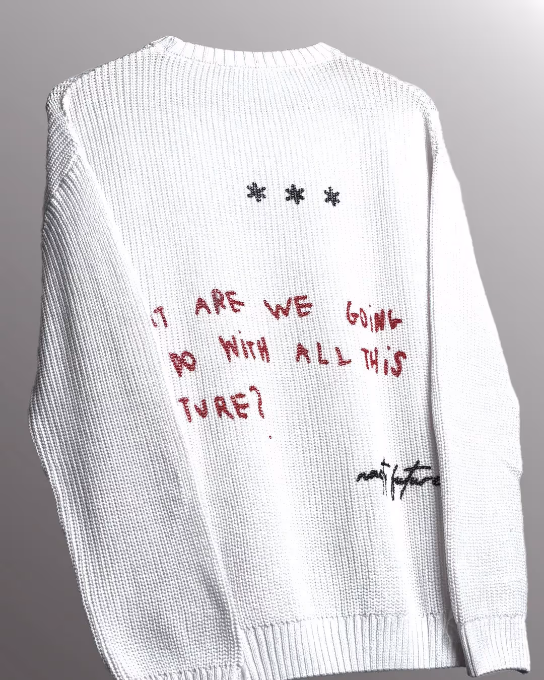 Nasty Future Full Sleeves Knit T-Shirt image 6