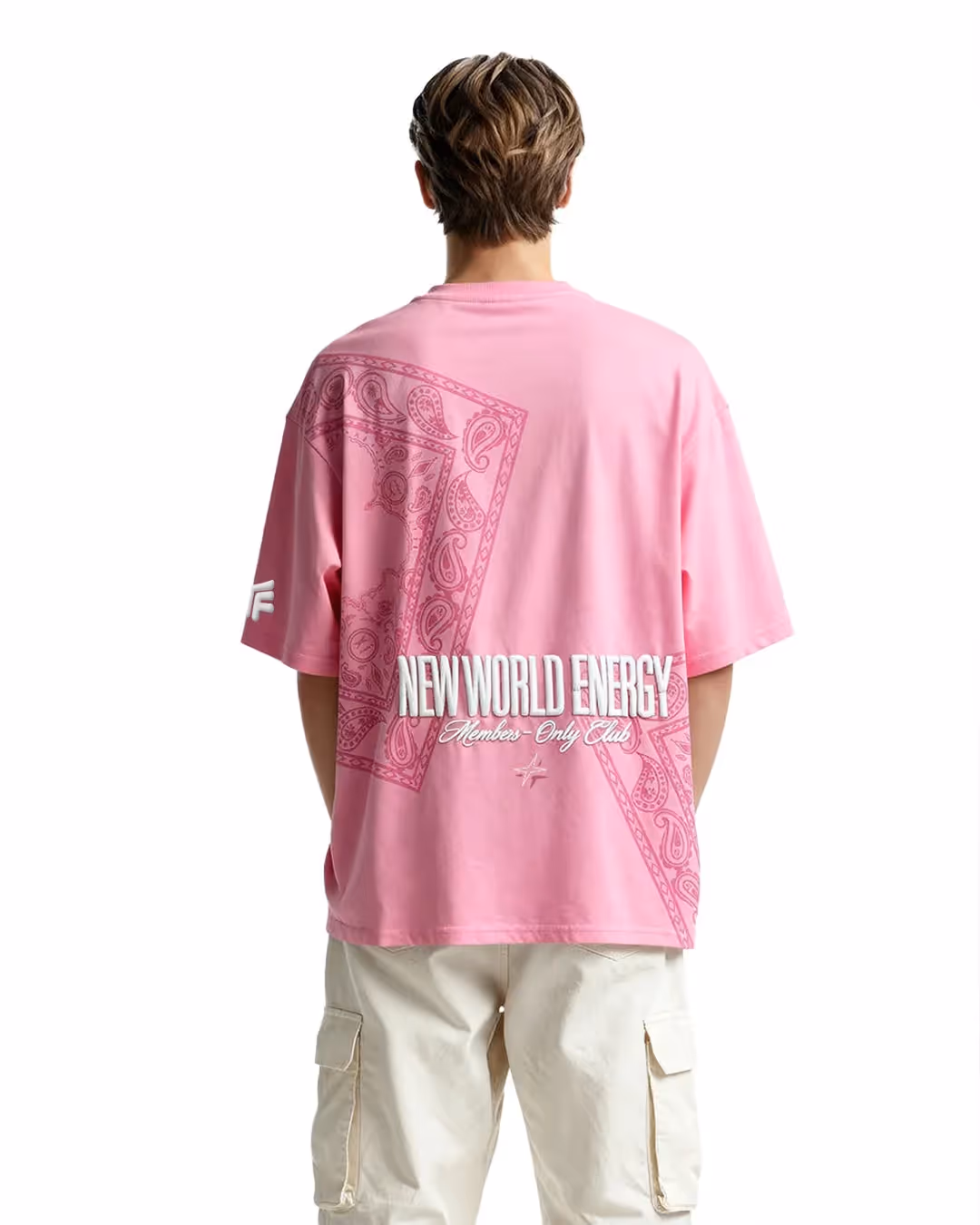 New World Energy Pink Oversized T-shirt image 1