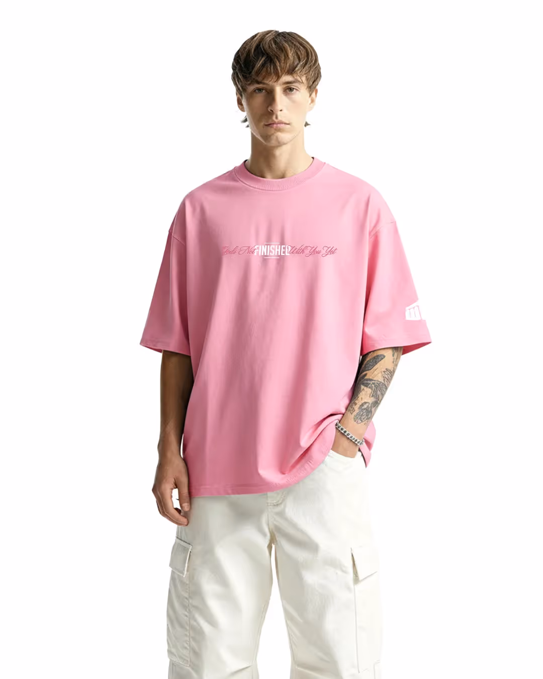 New World Energy Pink Oversized T-shirt image 2