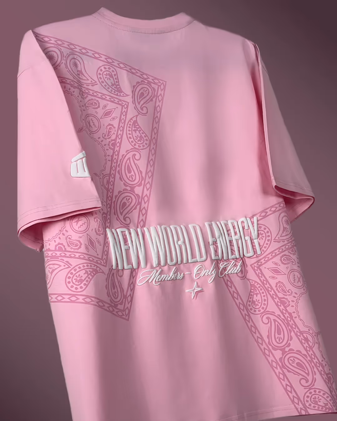 New World Energy Pink Oversized T-shirt image 3