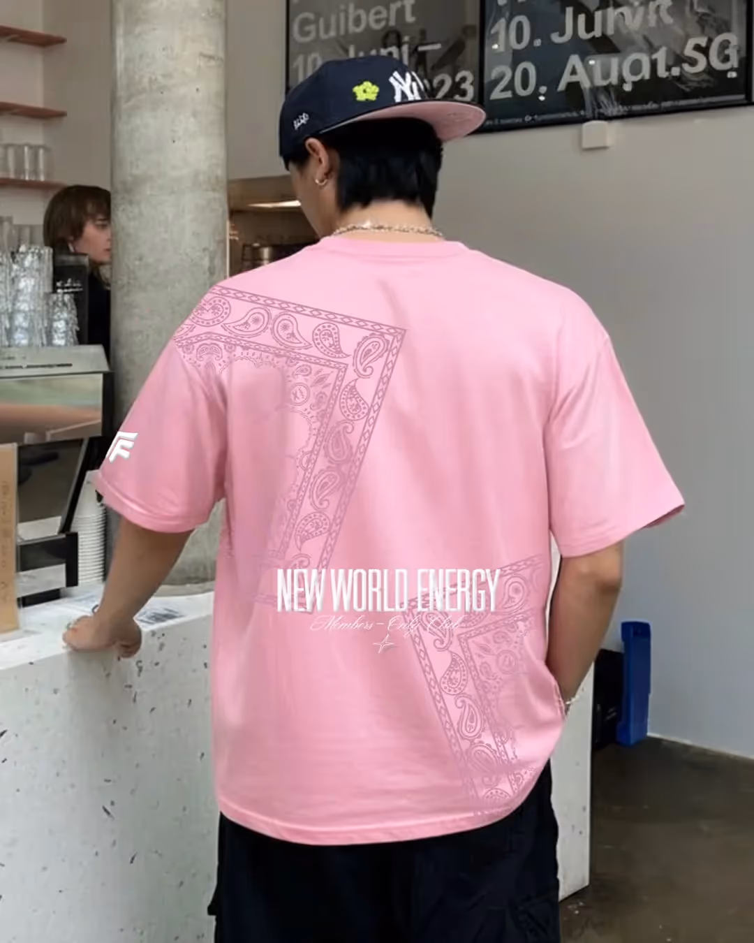 New World Energy Pink Oversized T-shirt image 4