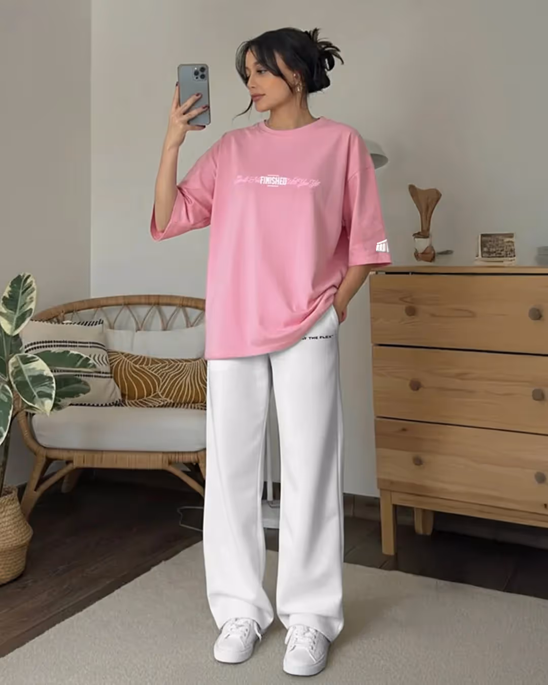New World Energy Pink Oversized T-shirt image 6
