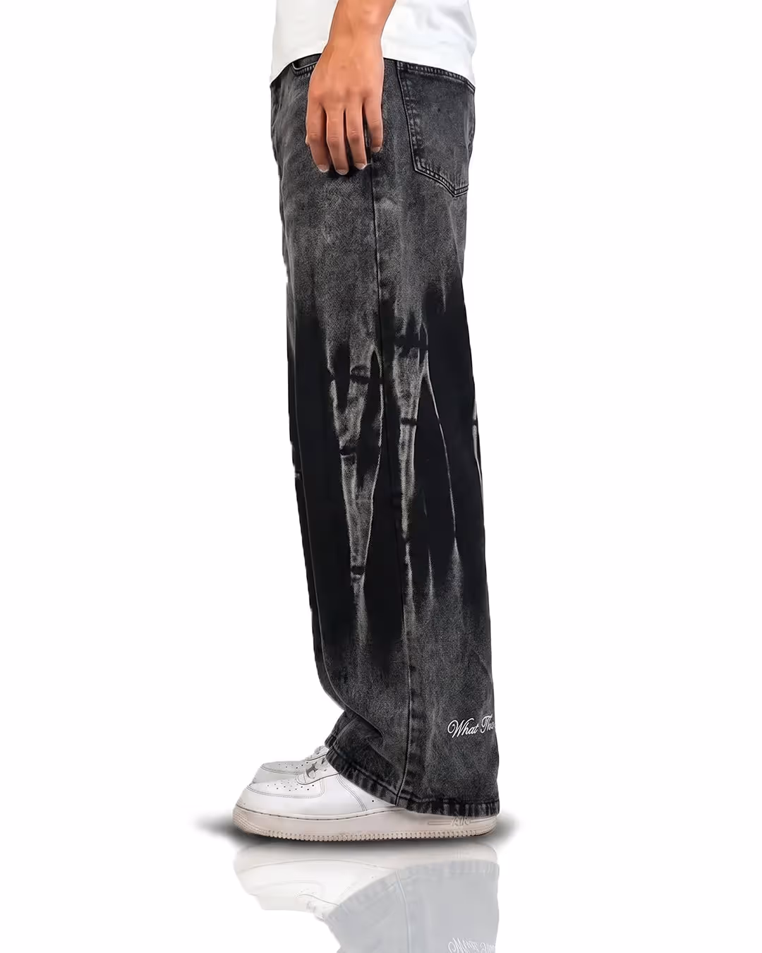 Nightmare Grey Baggy Jeans image 3