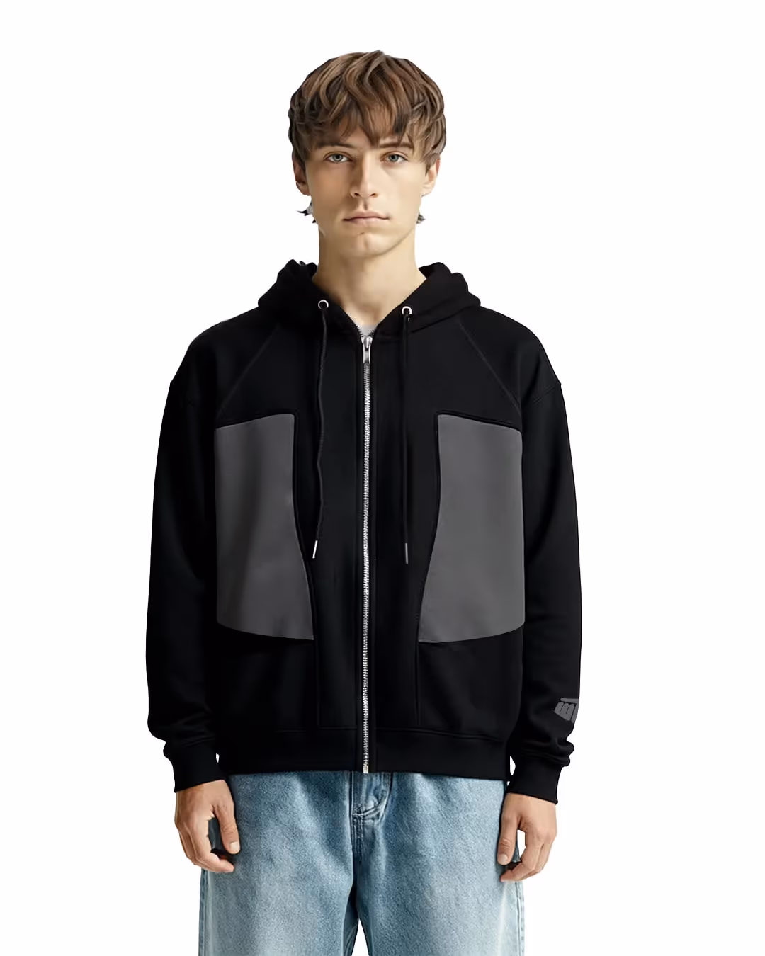 Ninja Masked Zipper Black Hoodie image 3