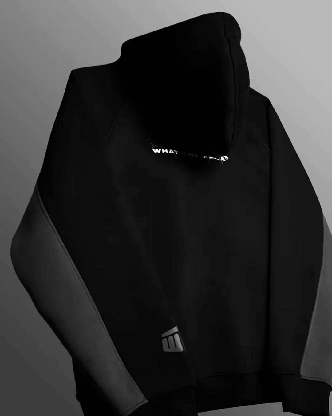 Ninja Masked Zipper Black Hoodie image 7